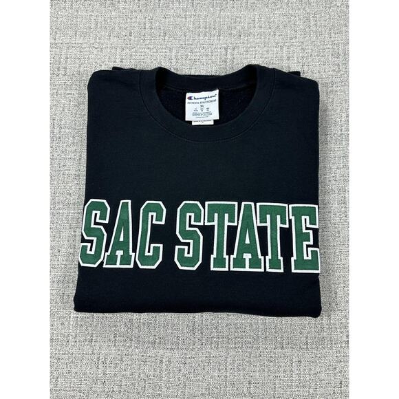 Sacramento State Hornets Sweatshirt Mens XL Black Embroidered Crewneck Fleece - Picture 11 of 11